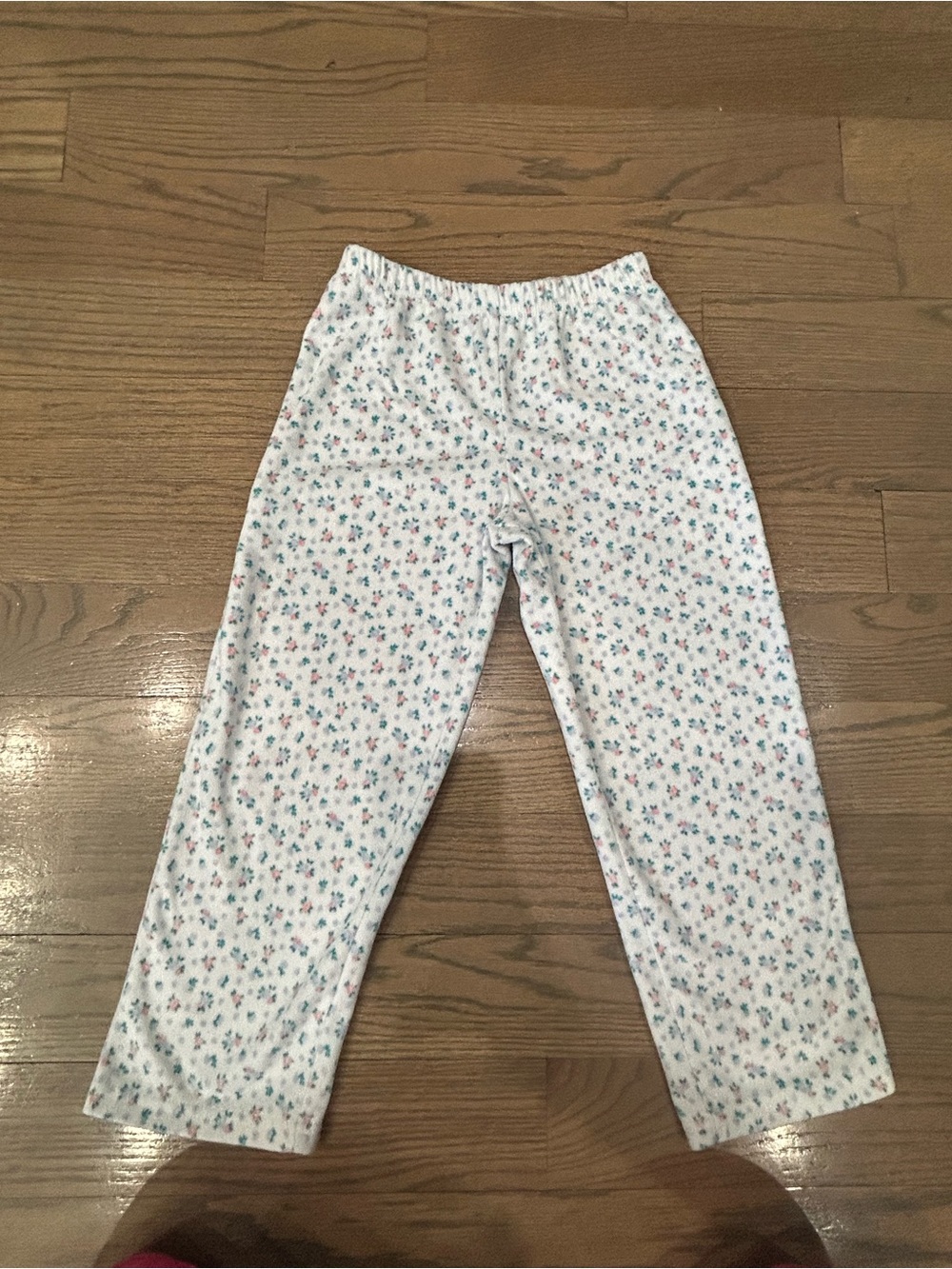 Carter’s White Floral Pajama Pants Girls Size 6 | Cozy PJ Lounge Pants
